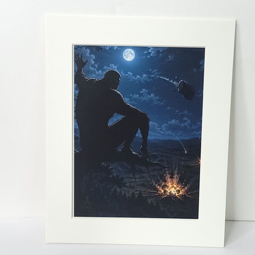 Bigfoot Moonlight Attack On Titan Card Anime Wall Art Oversized Board A4
